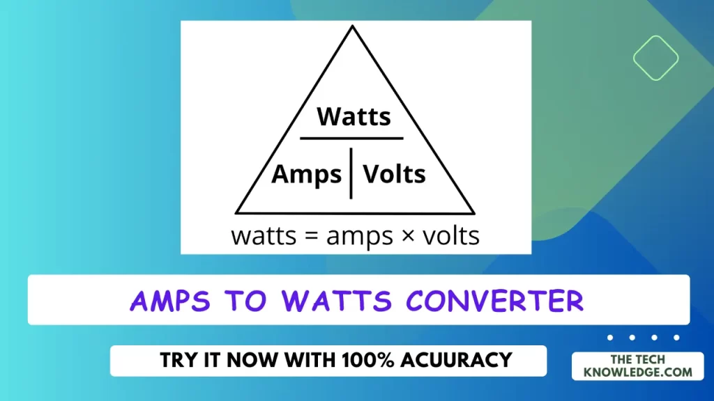 Amps to Watts Converter