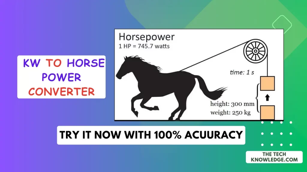 Convert KW to Horse Power