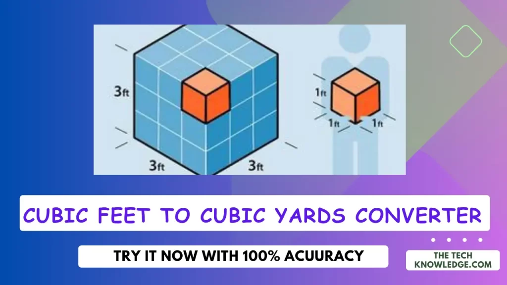 Convert cubic feet to cubic yards
